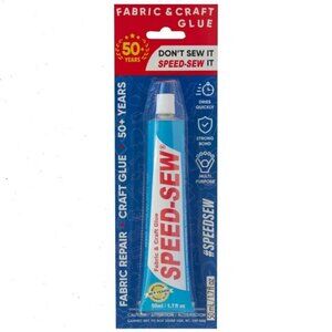 NEW Speed-Sew No-Sew Fabric Glue for Crafts & DIY Clothing Repairs